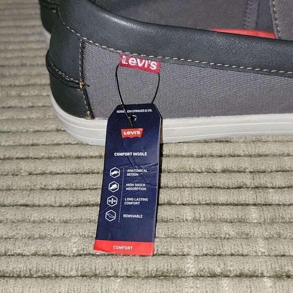 Levi’s Comfort Gray Slip -On Lightweight Penny Loafer Shoes Size 13 NWT - Picture 9 of 10